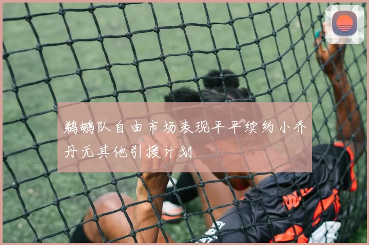 鹈鹕队自由市场表现平平续约小乔丹无其他引援计划
